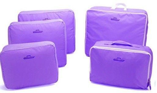 Travel Luggage Organiser Set 5pcs Purple
