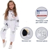 Astronaut Costume for Kids Space Pilot Jumpsuit with Helmet Pretend Dress up Role Play Set Birthday Gifts for Boys Girls