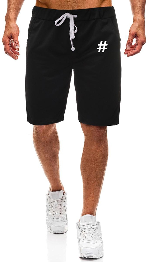 Men's Casual Shorts Fashion Simple Drawstring Print Short Pants