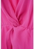 Women's Twist Front V-Neck Blouse Pink