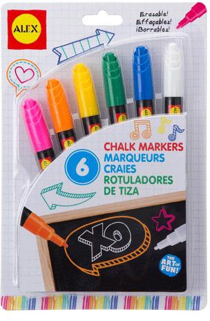 6 CHALK MARKERS