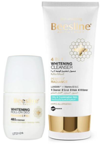 Beesline Whitening Deodorant Fragrance Free 50 ml + 4in1 Whitening Cleanser 150 ml