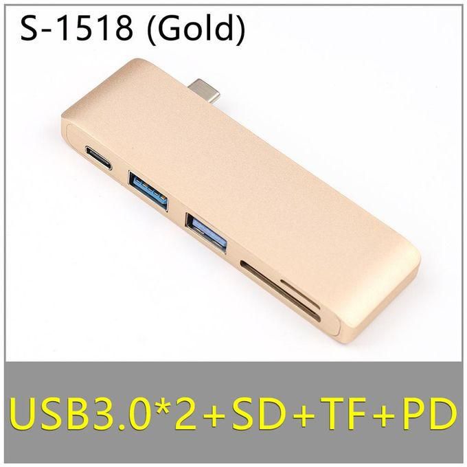 USB C Hub To 4K HDMI- Compatible Thunderbolt 3 Dual USB 3.1