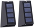 مصباح حائط يعمل بالطاقة الشمسية من قطعتين أبيض 10.50x6.30x0.16سم