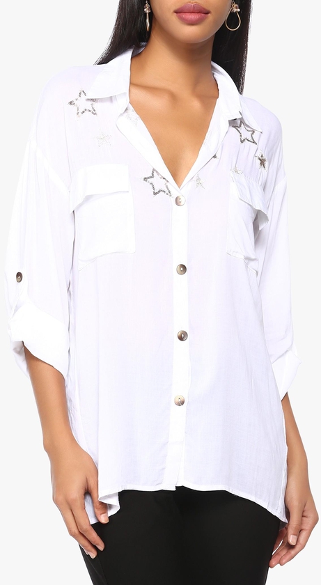 White Star Sequinned Shirt
