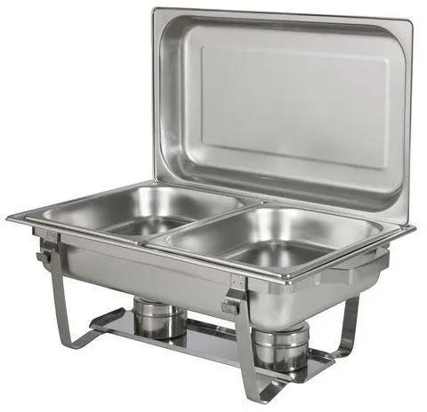 SIGNATURE CHAFING DISH STAINLESS STEEL DOUBLE TRAY BUFFET CATERING