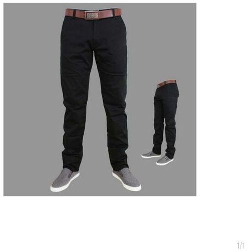 Fashion Men's Khaki Trouser Pant/black