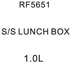 حافظة طعام  من رويال فورد, ستانلس ستيل, 1 لتر,  اخضر,  RF-5651