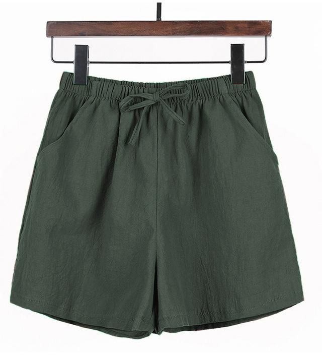 Kime Summer A Line Cotton Shorts [P15307] - 2 Sizes (5 Colors)