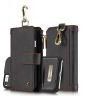 CaseMe Mobile Flip Case Cover and Zipper Wallet for Apple iPhone 7 Plus 5.5 Inch Black