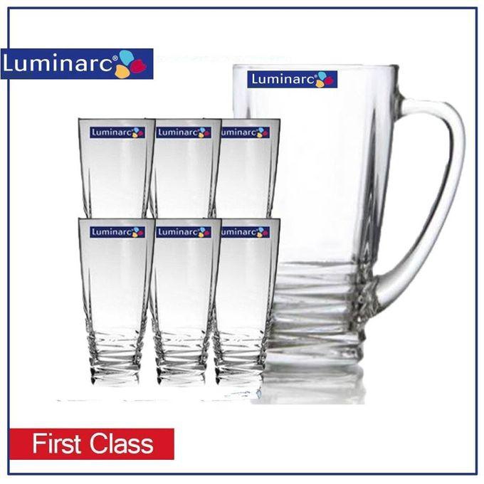 Luminarc Glasses Set With Jar - 7 Pcs