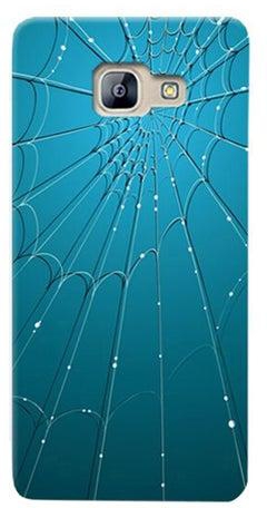 Thermoplastic Polyurethane Spider Web Pattern Case Cover For Samsung Galaxy A8 (2016) Blue