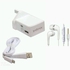 Fast Charger + FREE Earpiece And USB Cable- White