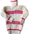 Fashion Warm Newborn Front Stripped Pink Knitted Baby Sweaters(0-6M
