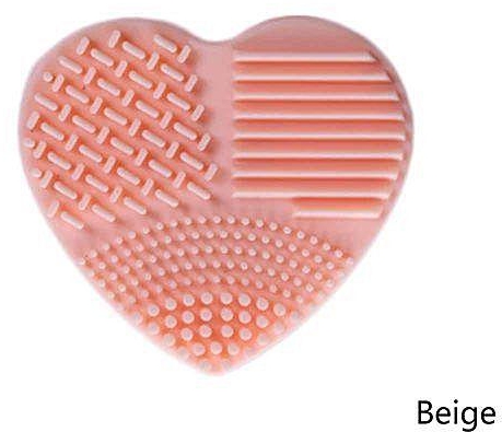 Beauty 1 Pc Silicone Heart Shape Makeup Brush Cleaner Cosmetic Cleaning Tool Washing Brush ( ) (Not Include The Brush)