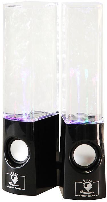 Pair of ColorLED Dancing Water Show Music Fountain Light Speaker For Phone Computer Laptop Tablet