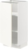 METOD Base cabinet with shelves - white/Vallstena white 40x37 cm