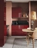 KALLARP Drawer front, high-gloss dark red-brown, 80x10 cm