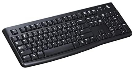 Logitech K120, Keyboard, Wired, Black