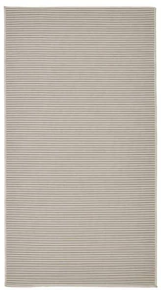 VIRKLUND Rug flatwoven, in/outdoor, white/beige/dark grey, 80x150 cm - IKEA