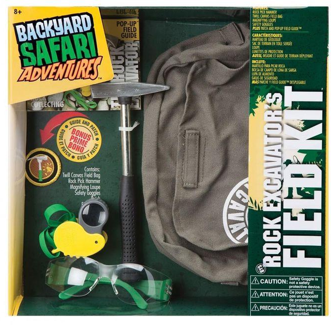 Backyard Safari Rock Excavator Kit with Pop-Up Field Guide
