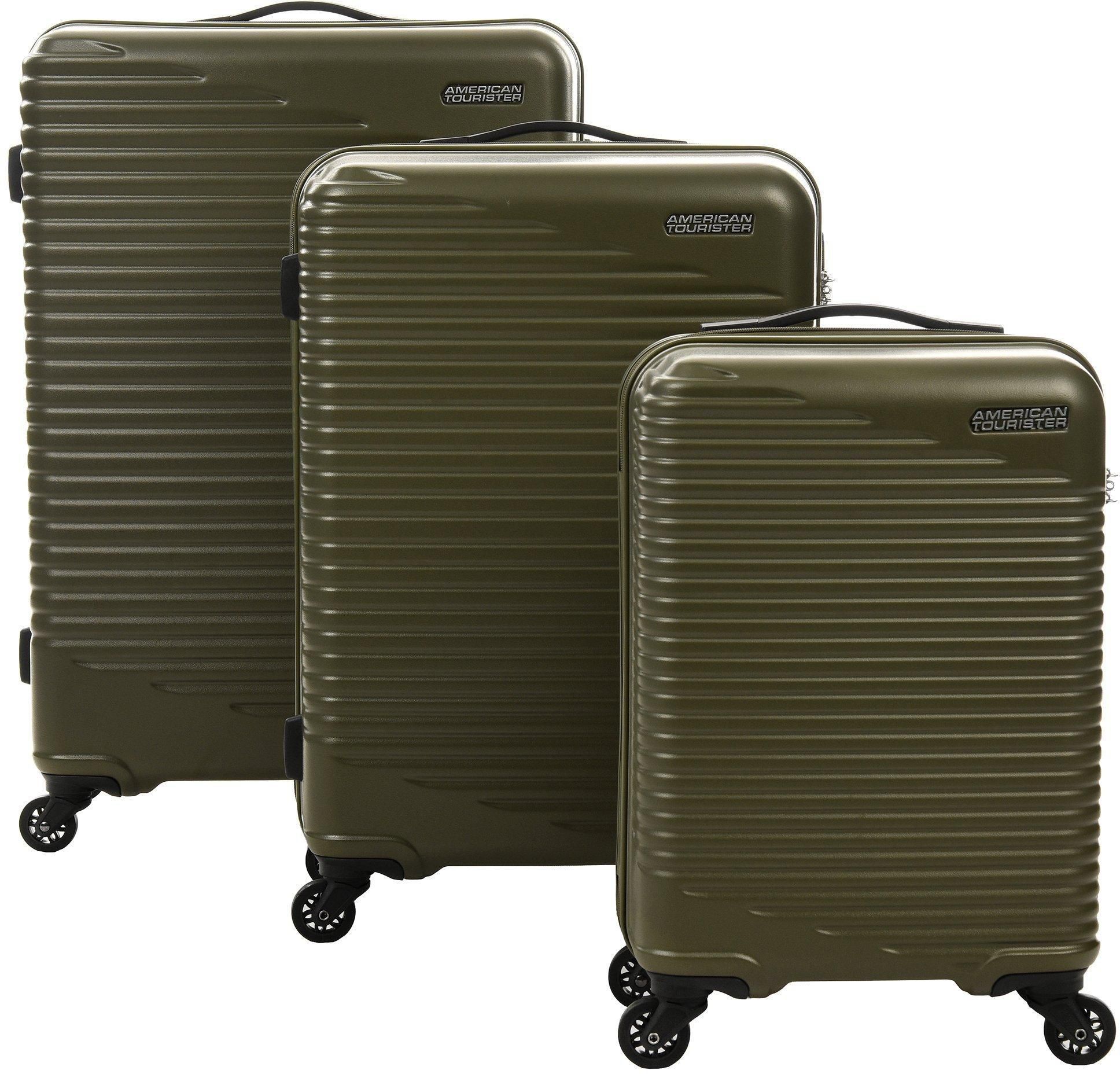 American Tourister Skypark Set of 3Pc HS ABS Hard Luggage, 22/27/31 Inch, Green