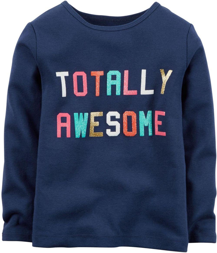 Carters Totally Awesom Tee ‫(2 Years, Blue)