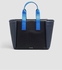 Calvin Klein Bag For Women,Black & Blue - Tote Bags