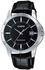 Watch for Men by Casio , Analog , Leather , Black , MTP-V004L-1A