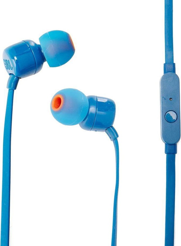 JBL JBLT110BLU - T110 Pure Bass In-Ear Headphones - Blue