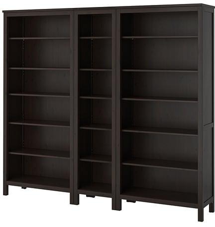 HEMNES Bookcase, black-brown