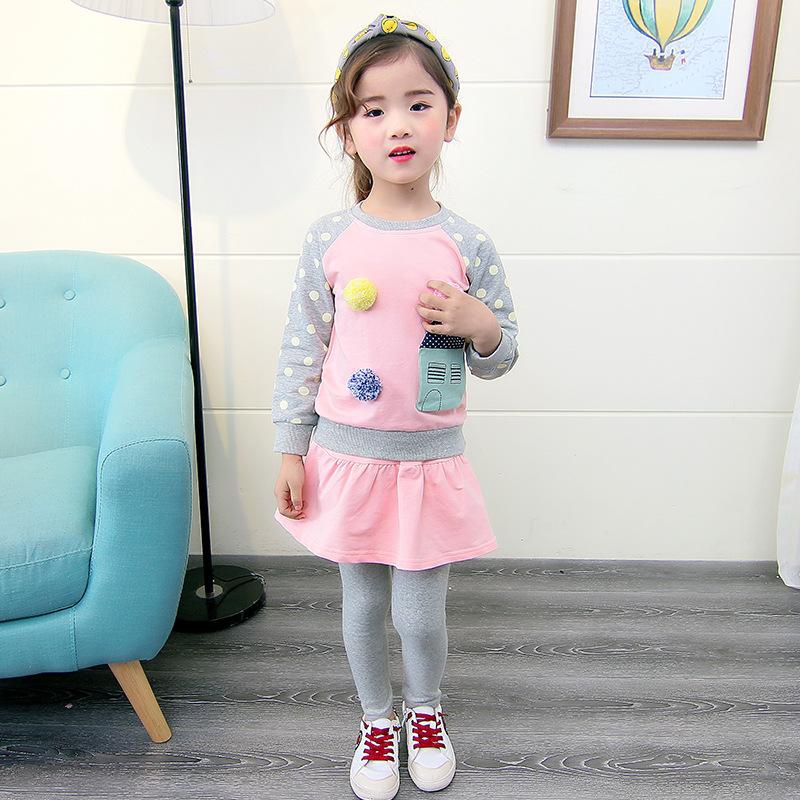 Koolkidzstore PREORDER Girls Suit Long Sleeve Embroidery House