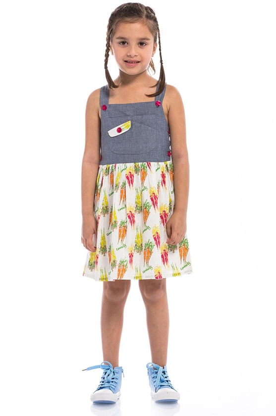 Basicxx All-Over-Print Dress Toddler Girls Multicolour 2-3 Years