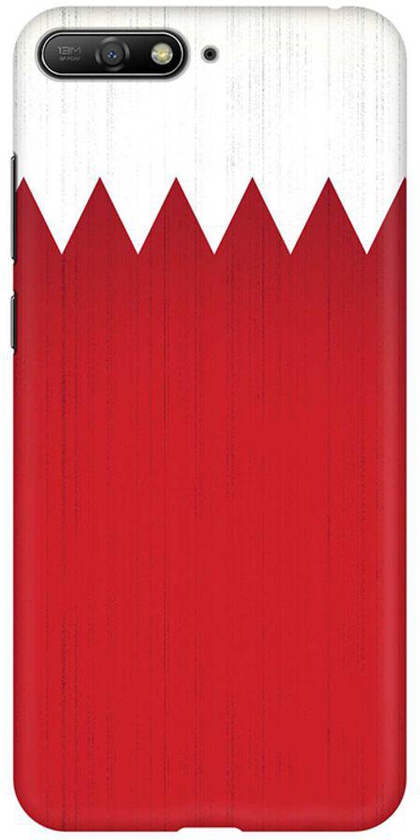 Matte Finish Slim Snap Basic Case Cover For Huawei Y6 (2018) Flag Of Bahrain