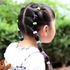 Neworldline 100PCS Girls Colorful Elastic Hair Ropes Hair Ties Ponytail Holder Hairbands -Random