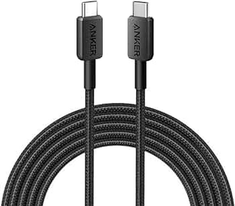Anker Anker Cable 322 USB-C to USB-C Cable 60W 6ft - Black - A81F6H11