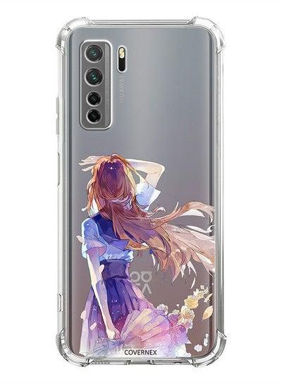 Shockproof Protective Case Cover For Huawei nova 7 SE Anime Girl Looking Someone