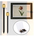 Picture Peg Frame Hanger Nail Set, Black Steel Nails and Brass Head Hardware Holds Up to 5-30 lbs (2 Sizes, 50 Pieces)