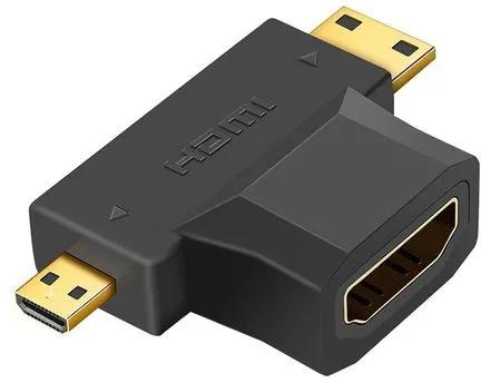 Generic  2 in 1 Mini HDMI and Micro HDMI Male to HDMI Female Adapter