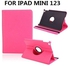 Generic 360 Degree Rotating 100% Leather case for iPad mini1 Mini2 Mini3