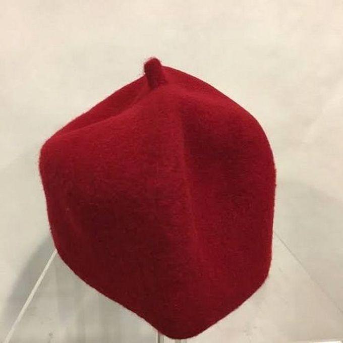 IGBO RED CAP CHIEF TRADITIONAL CAP