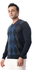 Ted Marchel Argyle V-neck Long Sleeves Pullover - Navy Blue
