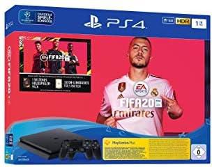 Sony PlayStation 4 1TB Console (Black) with FIFA 20 Bundle and Extra Controller - UAE Version