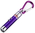 3in1 LED Laser Pen Pointer Flashlight Torch Beam Light Keychain-Purple