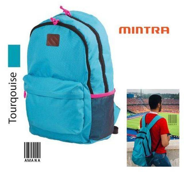 Mintra Comfortable Backpack - Waterproof - Durable Fabric & Capacity 20 L - Turquoise - 1 Pc