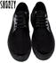 Shoozy Women Lace Up Flat Shoes - Black