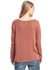 Forever 21 Rust Cotton Round Neck Pullover Top For Women