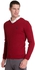 U.S. Polo Assn. Dark Red V Neck Pullover Top For Men