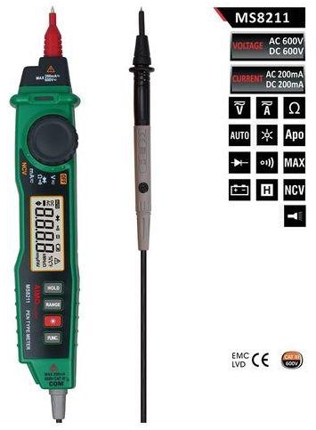 Universal Pen-Type Auto-Ranging Digital Multimeter With Backlight And NCV Detector, Non-contact DC/AC Voltage Detector Current Meter Data Hold