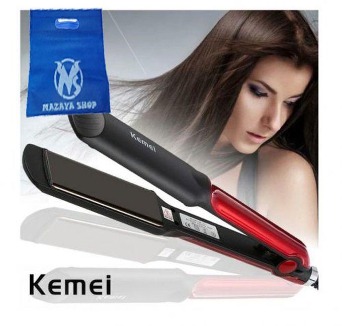 Kemei Km-531 Professional Hair Straightener + Gift Bag From MAZAYA